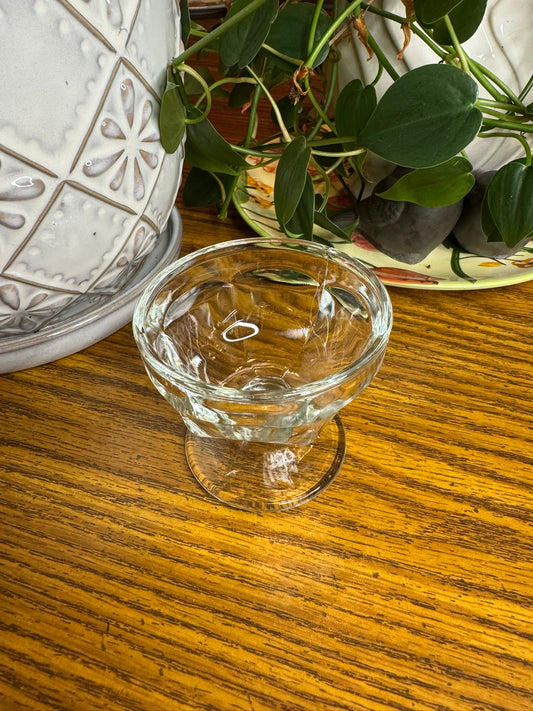 Small Elevated Glass Cat Bowl