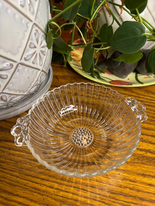 The Shell Glass Cat Bowl