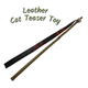 The Natural Leather Cat Teaser Toy - Red & Black