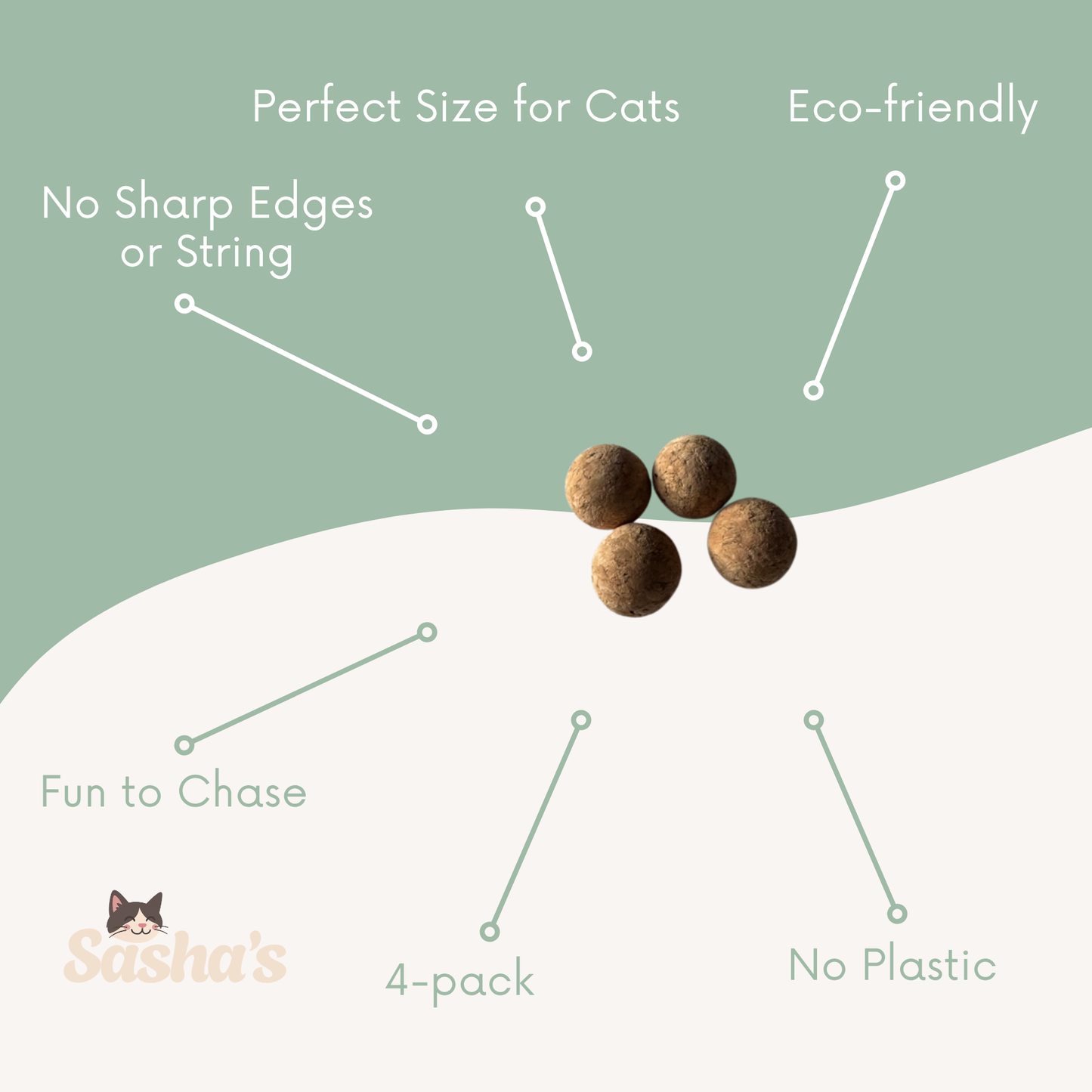 Cork Chase Balls - 4-Pack