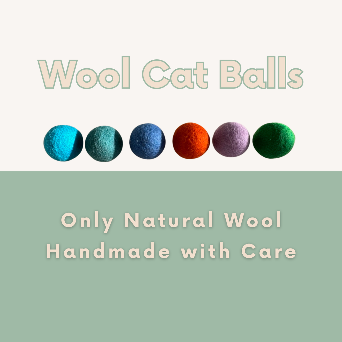 The Orange Wool Cat Balls (4 Pack)