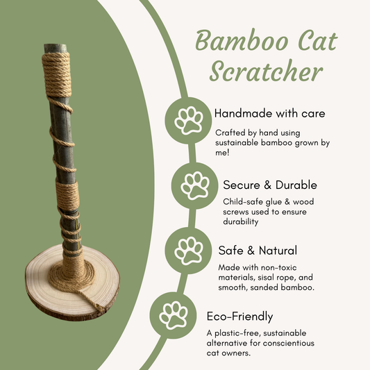 The Natural Bamboo Cat Scratcher