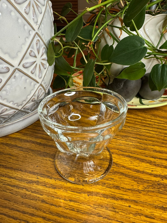 Small Elevated Glass Cat Bowl