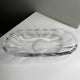 The Wide Oval Glass Cat Bowl