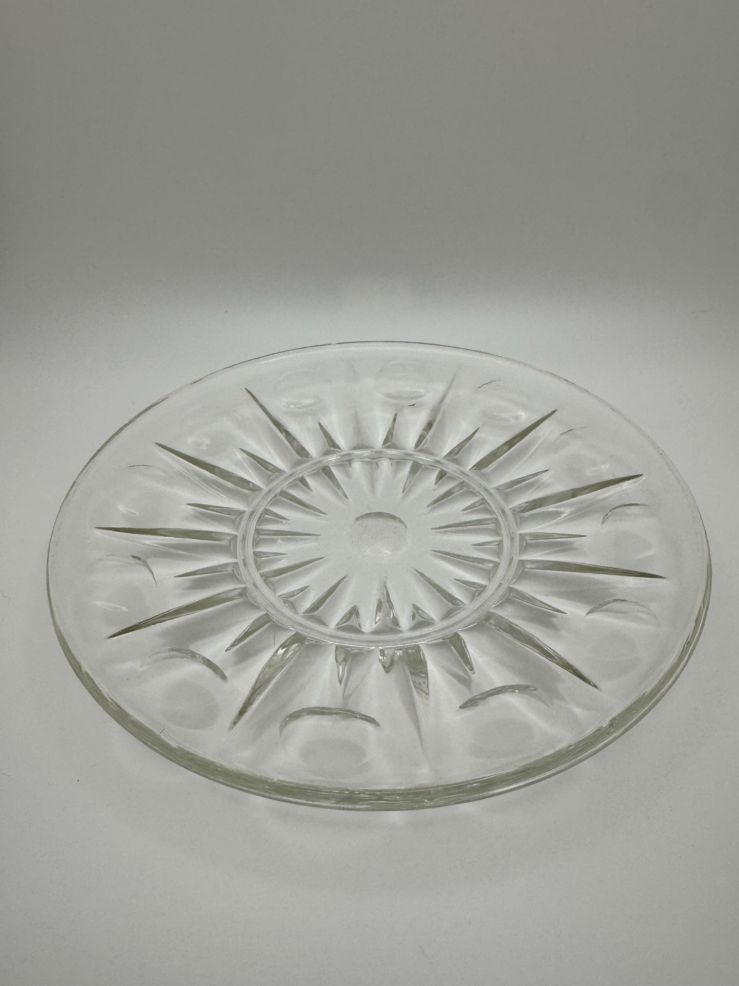 Vintage Glass Cat Plate - Lead-Tested Clear Glass Dish, Elegant Design for Food or Treats, Unique, Timeless, and Whisker-Friendly