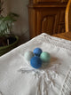 Bright Blue Eco-Friendly Wool Cat Balls